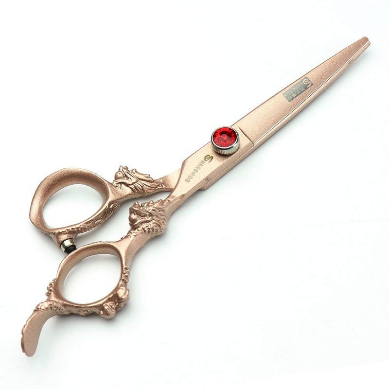 AXEMOORE 7/8/9 inch rose gold, silver 440c Japanese hair scissors salon hairdresser and thinning hairdresser (Rose Gold) - Image 3